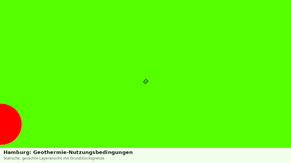 Statische Kartenansicht: Hamburg: Geothermie-Nutzungsbedingungen