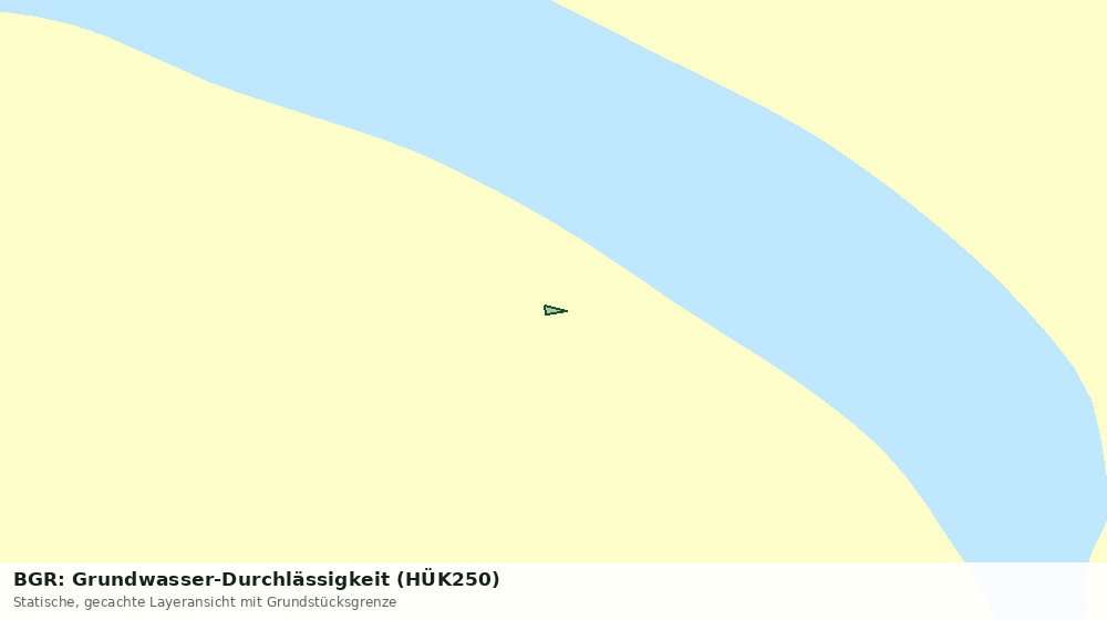 Statische Kartenansicht: BGR: Grundwasser-Durchlässigkeit (HÜK250)