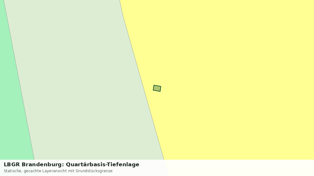Statische Kartenansicht: LBGR Brandenburg: Quartärbasis-Tiefenlage