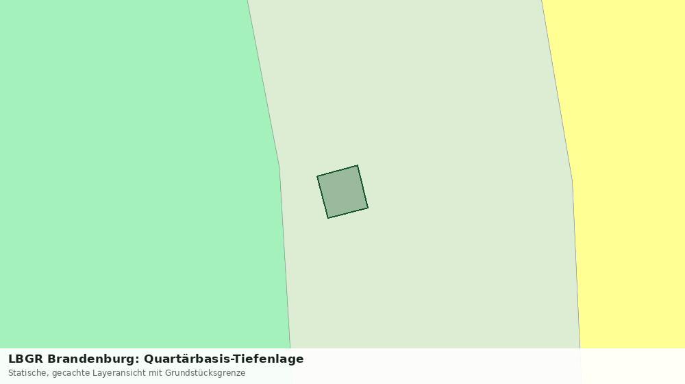 Statische Kartenansicht: LBGR Brandenburg: Quartärbasis-Tiefenlage
