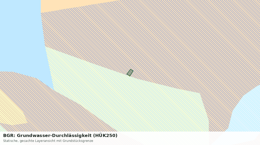 Statische Kartenansicht: BGR: Grundwasser-Durchlässigkeit (HÜK250)