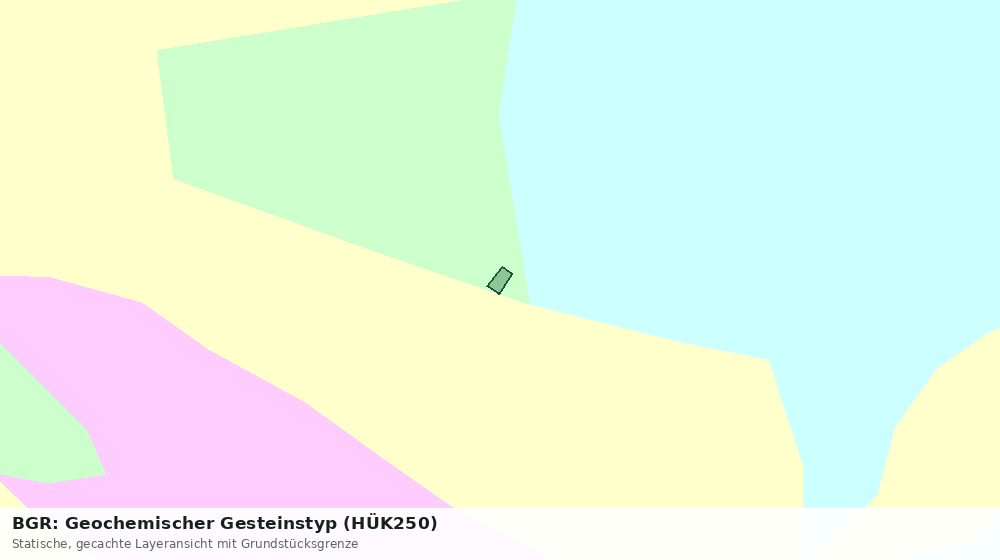 Statische Kartenansicht: BGR: Geochemischer Gesteinstyp (HÜK250)
