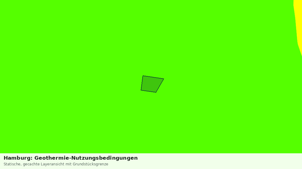 Statische Kartenansicht: Hamburg: Geothermie-Nutzungsbedingungen