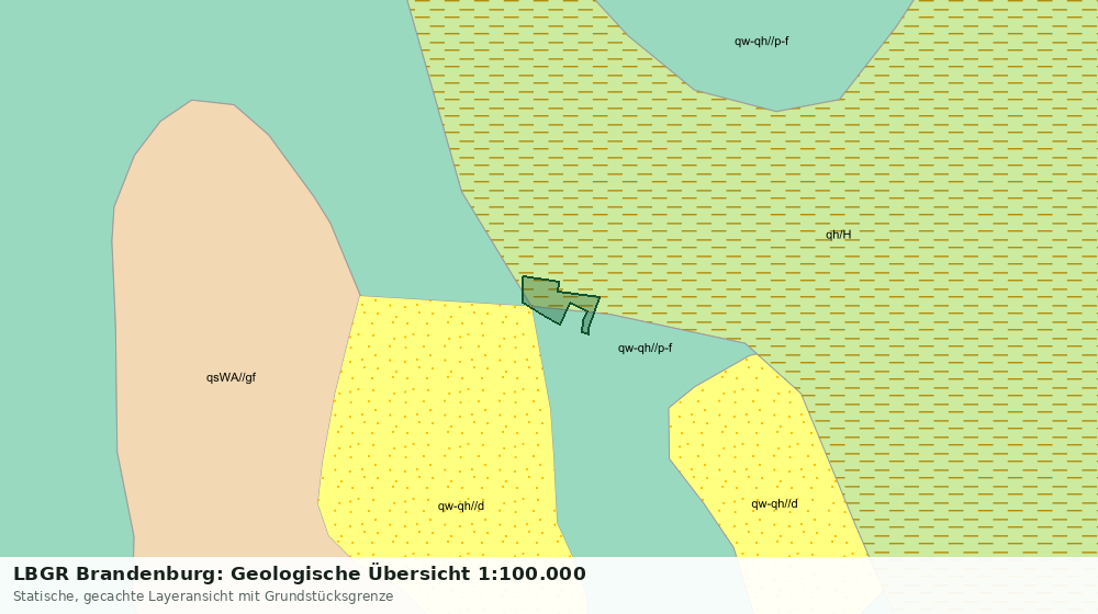 Statische Kartenansicht: LBGR Brandenburg: Geologische Übersicht 1:100.000