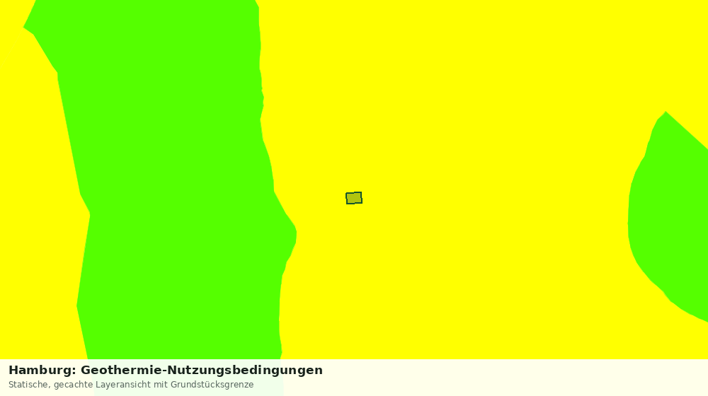 Statische Kartenansicht: Hamburg: Geothermie-Nutzungsbedingungen