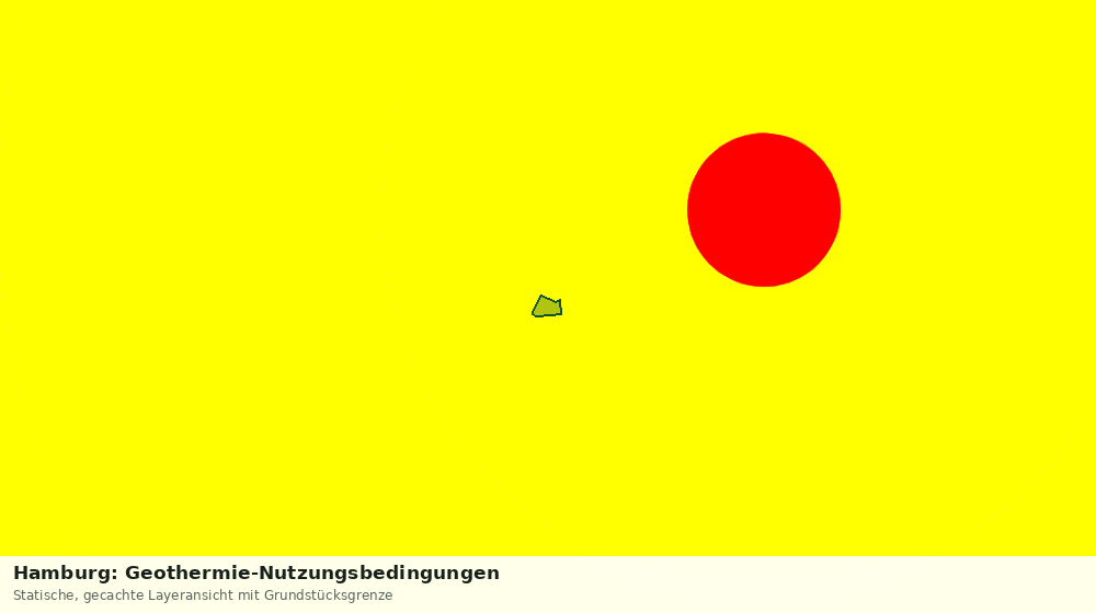 Statische Kartenansicht: Hamburg: Geothermie-Nutzungsbedingungen