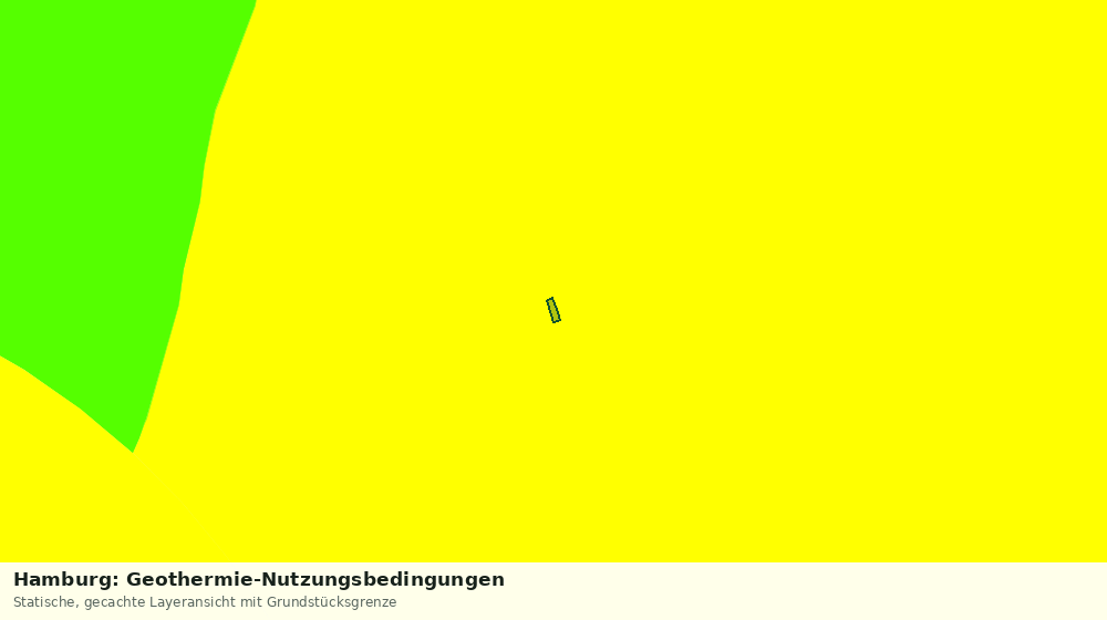 Statische Kartenansicht: Hamburg: Geothermie-Nutzungsbedingungen