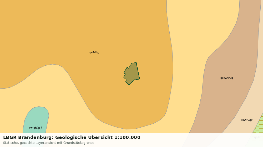Statische Kartenansicht: LBGR Brandenburg: Geologische Übersicht 1:100.000