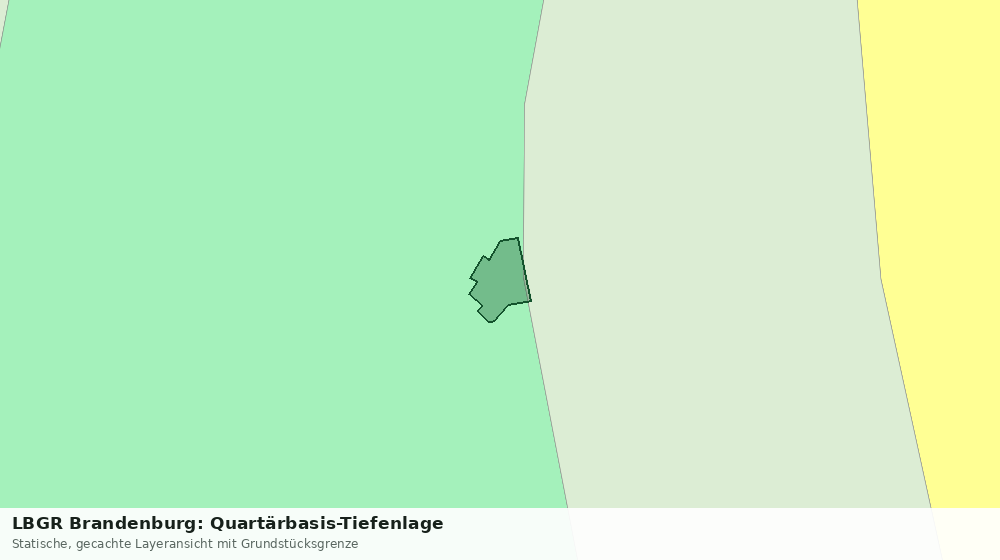 Statische Kartenansicht: LBGR Brandenburg: Quartärbasis-Tiefenlage
