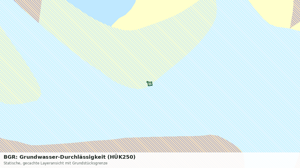 Statische Kartenansicht: BGR: Grundwasser-Durchlässigkeit (HÜK250)