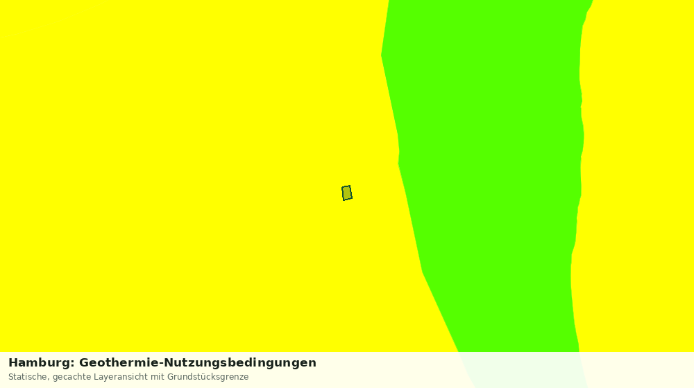 Statische Kartenansicht: Hamburg: Geothermie-Nutzungsbedingungen