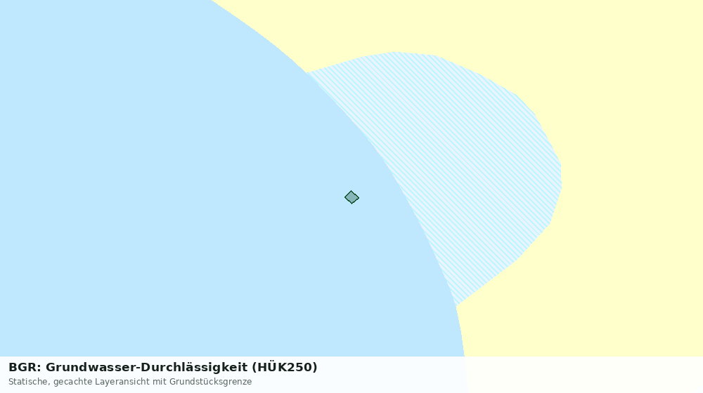 Statische Kartenansicht: BGR: Grundwasser-Durchlässigkeit (HÜK250)