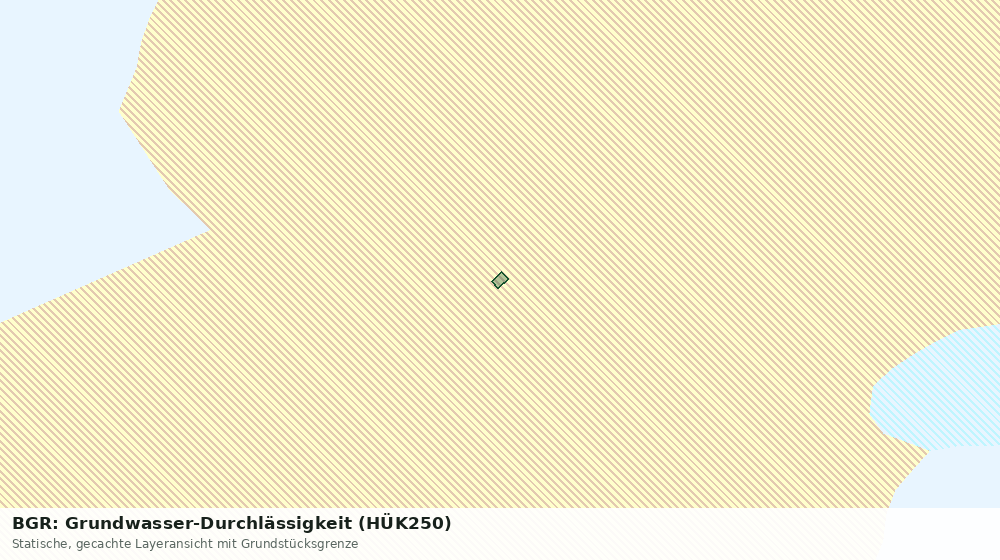 Statische Kartenansicht: BGR: Grundwasser-Durchlässigkeit (HÜK250)