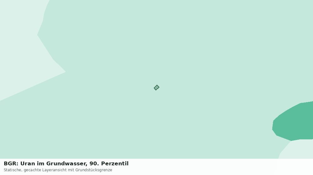 Statische Kartenansicht: BGR: Uran im Grundwasser, 90. Perzentil