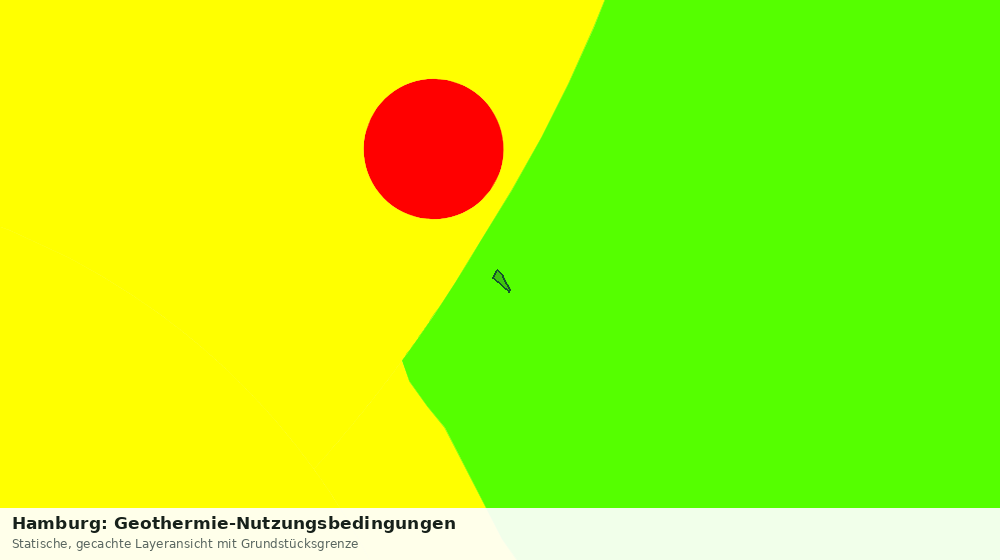 Statische Kartenansicht: Hamburg: Geothermie-Nutzungsbedingungen