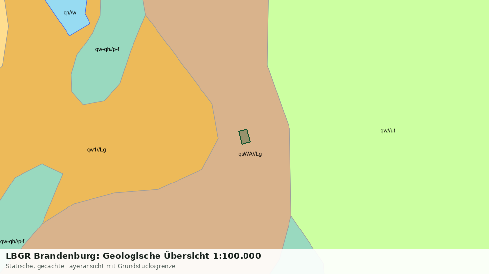 Statische Kartenansicht: LBGR Brandenburg: Geologische Übersicht 1:100.000