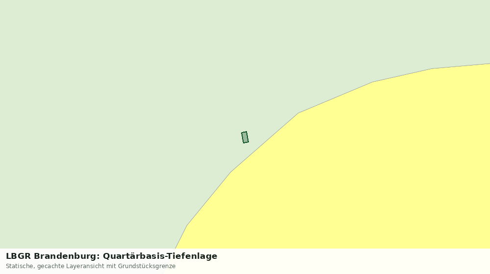 Statische Kartenansicht: LBGR Brandenburg: Quartärbasis-Tiefenlage