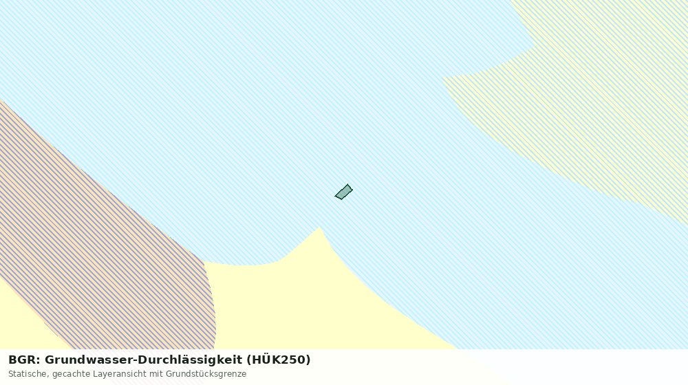 Statische Kartenansicht: BGR: Grundwasser-Durchlässigkeit (HÜK250)