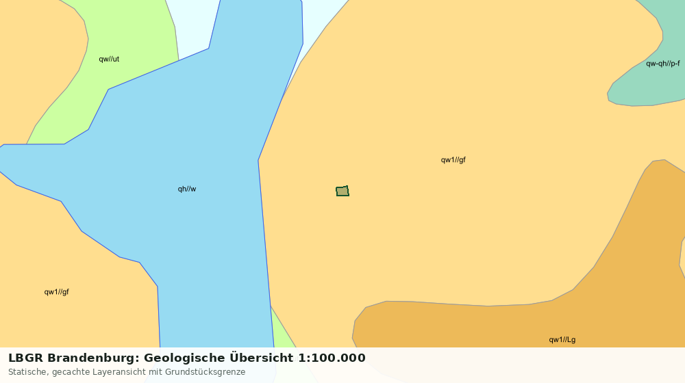 Statische Kartenansicht: LBGR Brandenburg: Geologische Übersicht 1:100.000