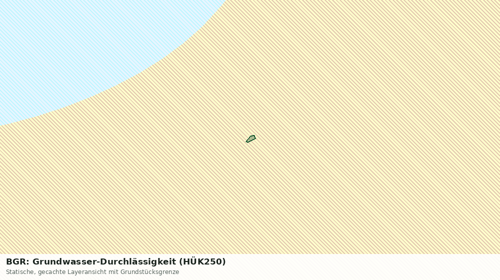 Statische Kartenansicht: BGR: Grundwasser-Durchlässigkeit (HÜK250)