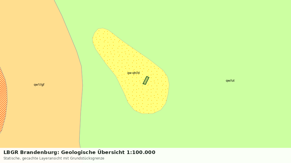 Statische Kartenansicht: LBGR Brandenburg: Geologische Übersicht 1:100.000
