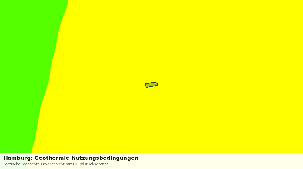 Statische Kartenansicht: Hamburg: Geothermie-Nutzungsbedingungen