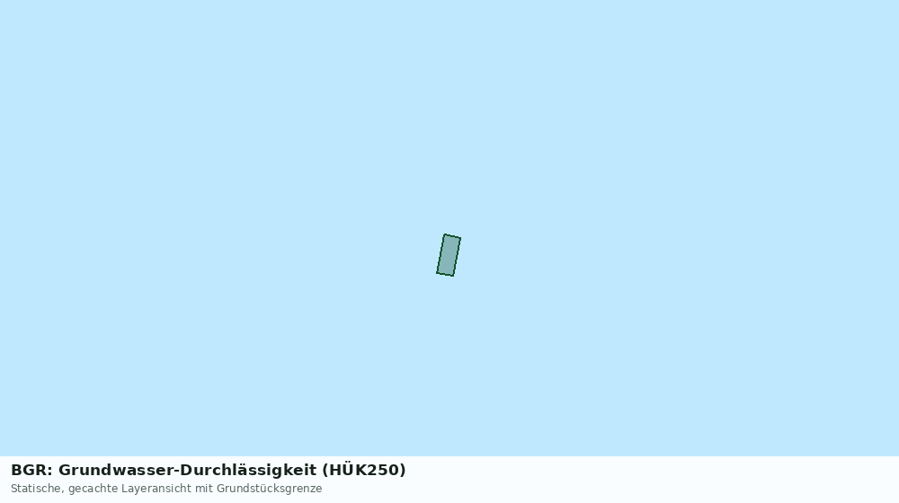 Statische Kartenansicht: BGR: Grundwasser-Durchlässigkeit (HÜK250)