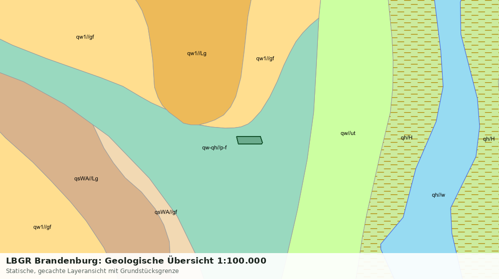 Statische Kartenansicht: LBGR Brandenburg: Geologische Übersicht 1:100.000