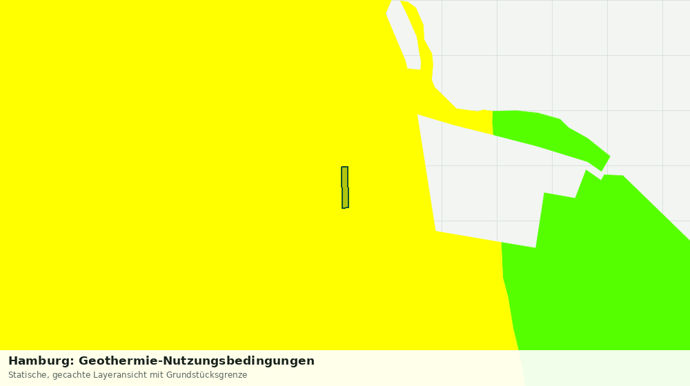 Statische Kartenansicht: Hamburg: Geothermie-Nutzungsbedingungen