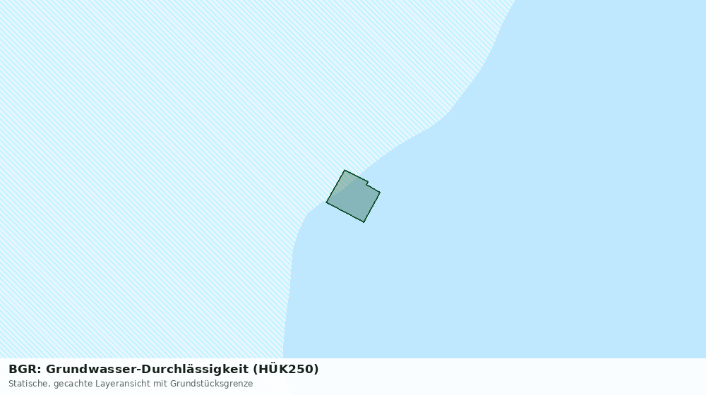 Statische Kartenansicht: BGR: Grundwasser-Durchlässigkeit (HÜK250)