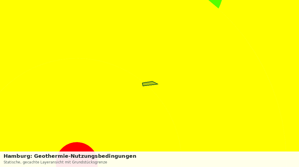 Statische Kartenansicht: Hamburg: Geothermie-Nutzungsbedingungen