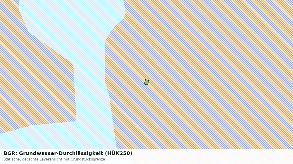 Statische Kartenansicht: BGR: Grundwasser-Durchlässigkeit (HÜK250)