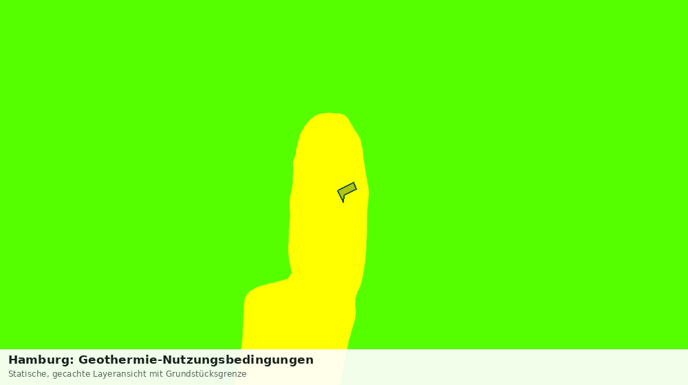 Statische Kartenansicht: Hamburg: Geothermie-Nutzungsbedingungen