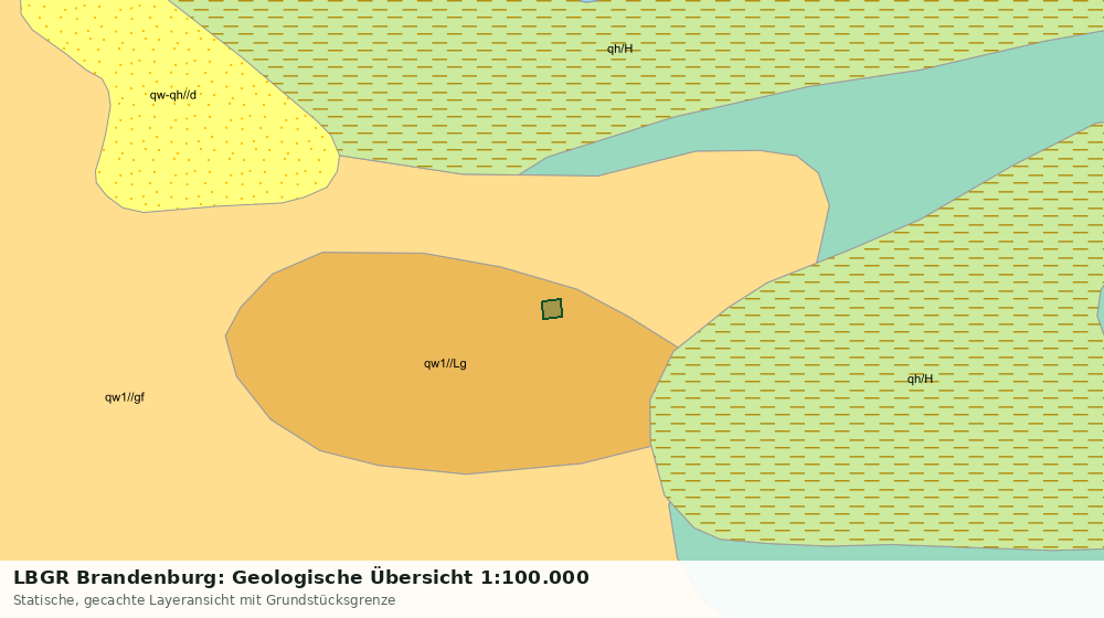 Statische Kartenansicht: LBGR Brandenburg: Geologische Übersicht 1:100.000