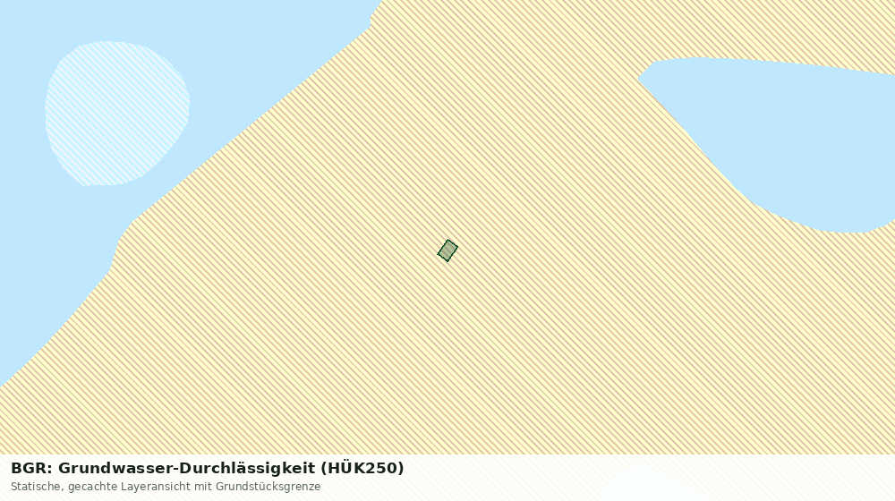 Statische Kartenansicht: BGR: Grundwasser-Durchlässigkeit (HÜK250)