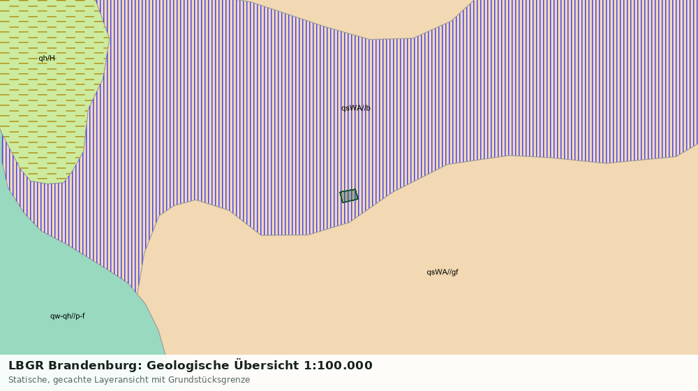 Statische Kartenansicht: LBGR Brandenburg: Geologische Übersicht 1:100.000