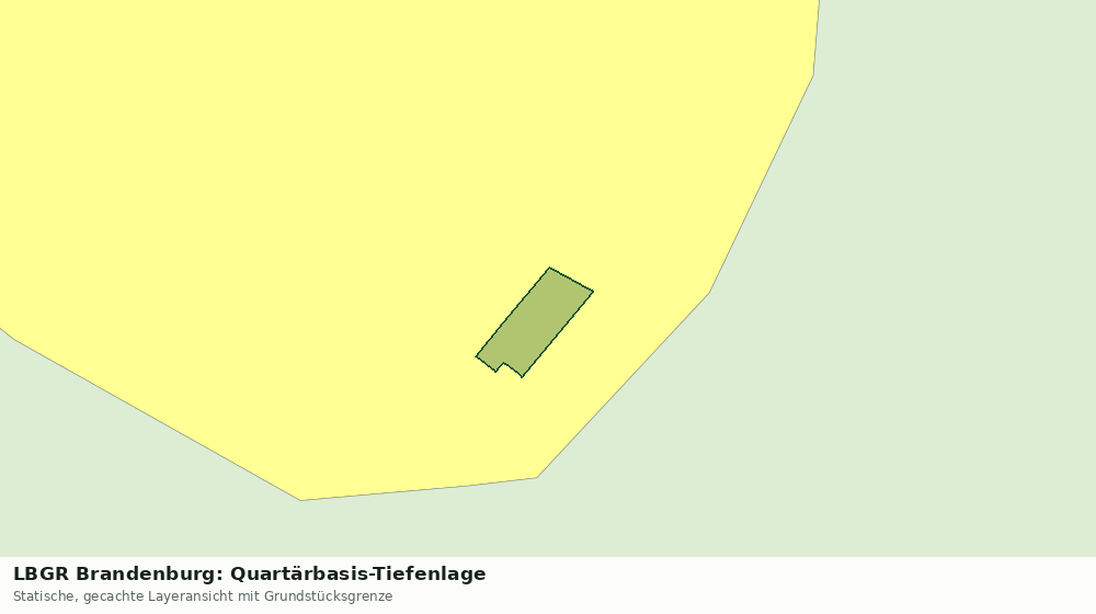 Statische Kartenansicht: LBGR Brandenburg: Quartärbasis-Tiefenlage