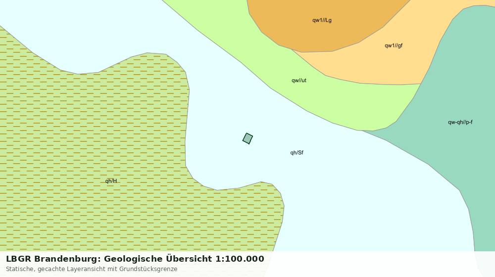 Statische Kartenansicht: LBGR Brandenburg: Geologische Übersicht 1:100.000
