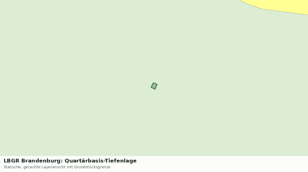 Statische Kartenansicht: LBGR Brandenburg: Quartärbasis-Tiefenlage