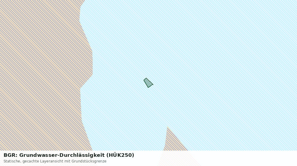 Statische Kartenansicht: BGR: Grundwasser-Durchlässigkeit (HÜK250)
