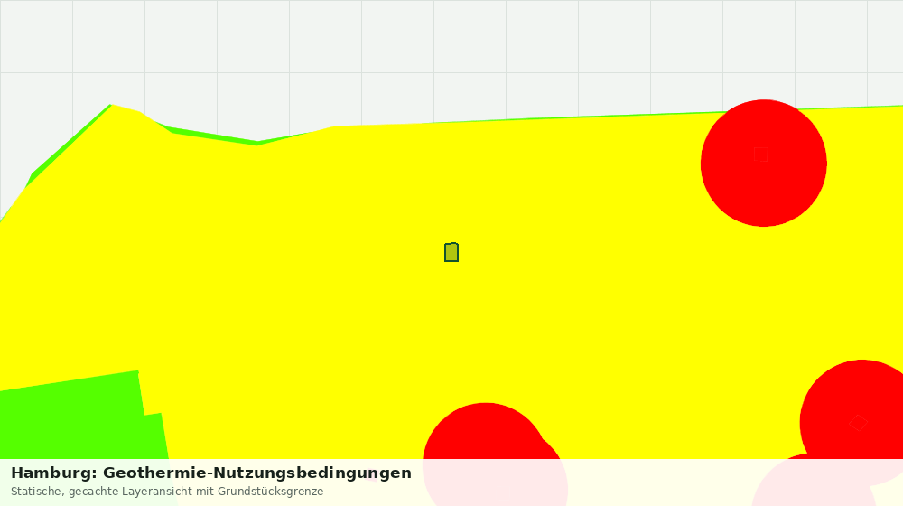 Statische Kartenansicht: Hamburg: Geothermie-Nutzungsbedingungen