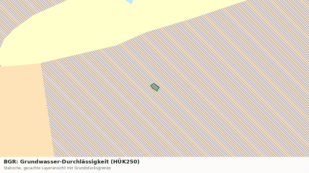 Statische Kartenansicht: BGR: Grundwasser-Durchlässigkeit (HÜK250)