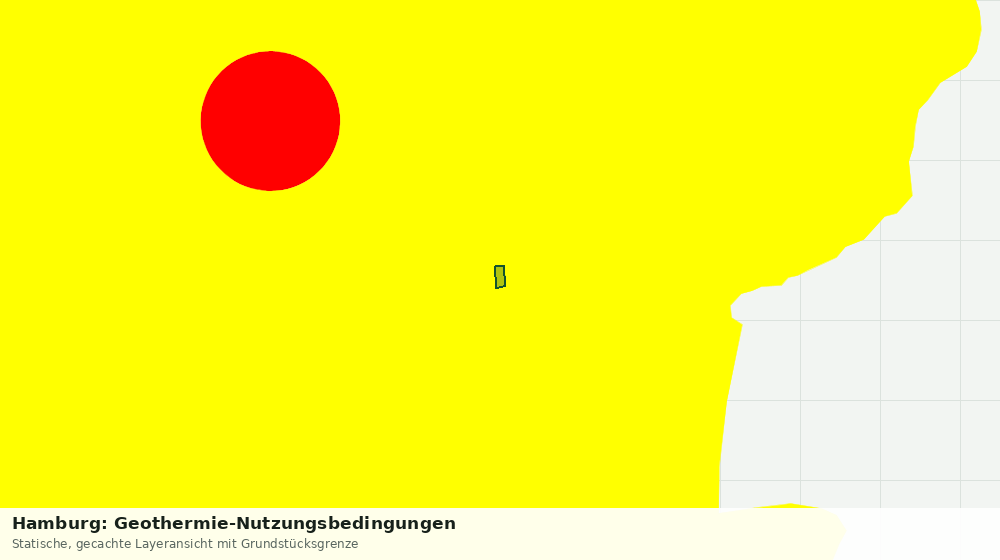 Statische Kartenansicht: Hamburg: Geothermie-Nutzungsbedingungen