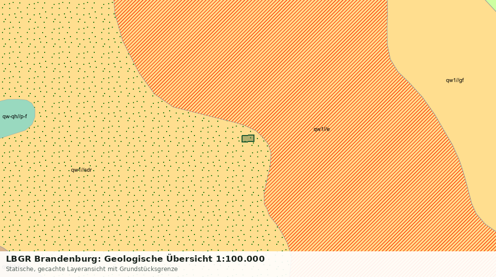 Statische Kartenansicht: LBGR Brandenburg: Geologische Übersicht 1:100.000