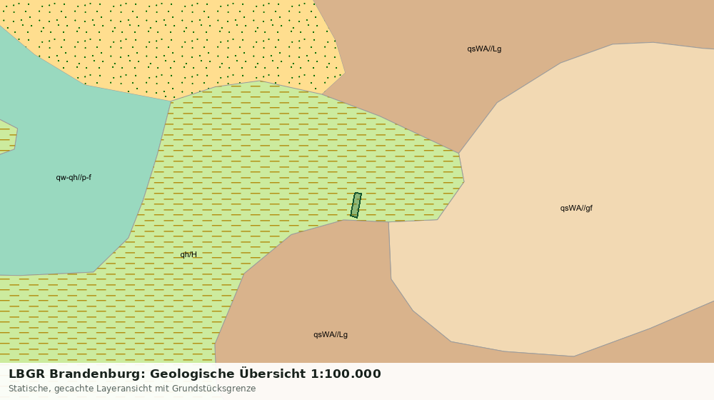 Statische Kartenansicht: LBGR Brandenburg: Geologische Übersicht 1:100.000
