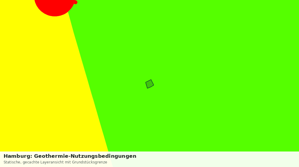Statische Kartenansicht: Hamburg: Geothermie-Nutzungsbedingungen