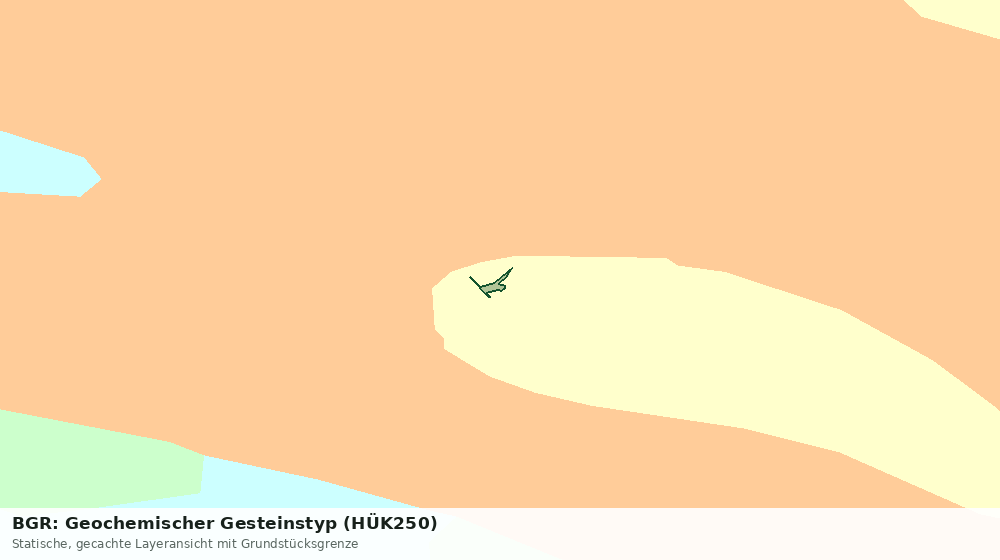 Statische Kartenansicht: BGR: Geochemischer Gesteinstyp (HÜK250)