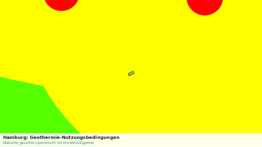 Statische Kartenansicht: Hamburg: Geothermie-Nutzungsbedingungen