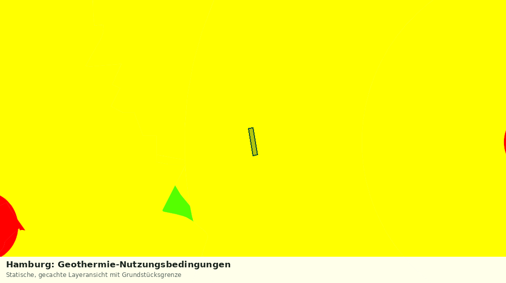 Statische Kartenansicht: Hamburg: Geothermie-Nutzungsbedingungen