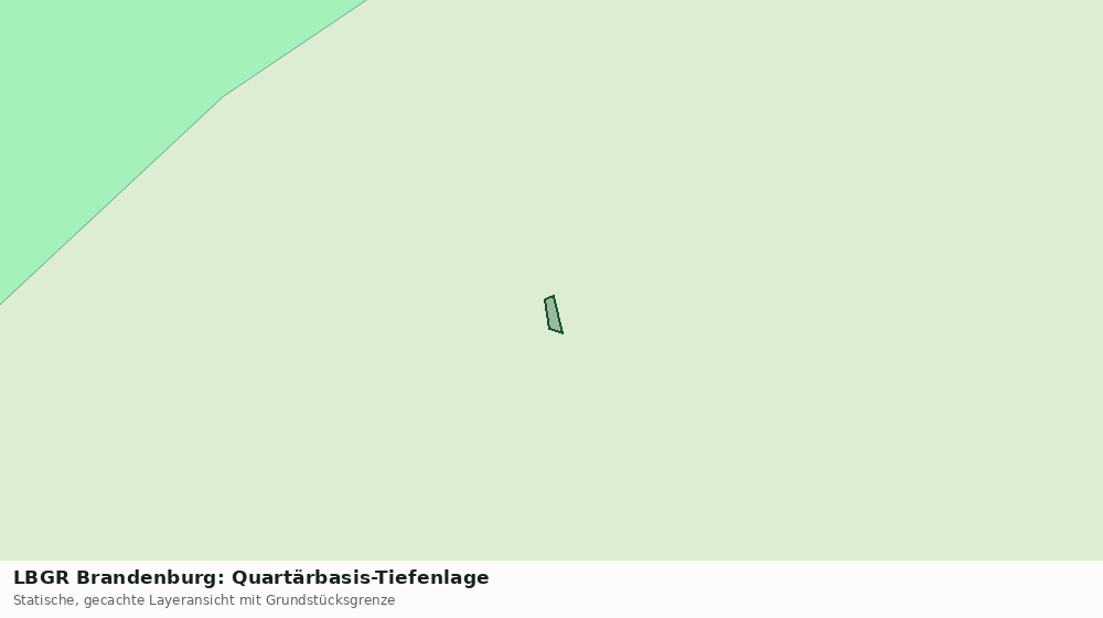 Statische Kartenansicht: LBGR Brandenburg: Quartärbasis-Tiefenlage